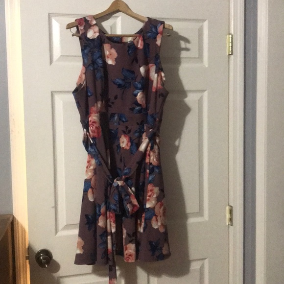 Purple Tie-Waist Dress - Picture 2 of 2